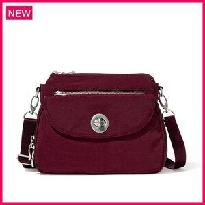 Lightweight Water-Resistant Crossbody Bag with RFID & Organization, 10x7 Travel